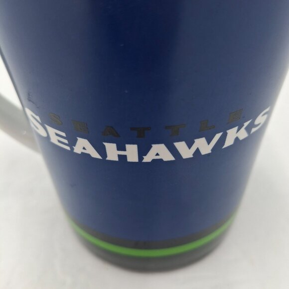 Seattle Seahawks Fan Coffee Mug 12 oz Official NFL Merchandise Hologram Sticker - Picture 5 of 10